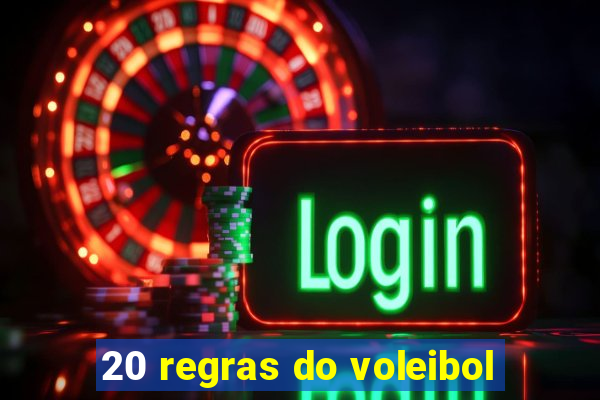 20 regras do voleibol